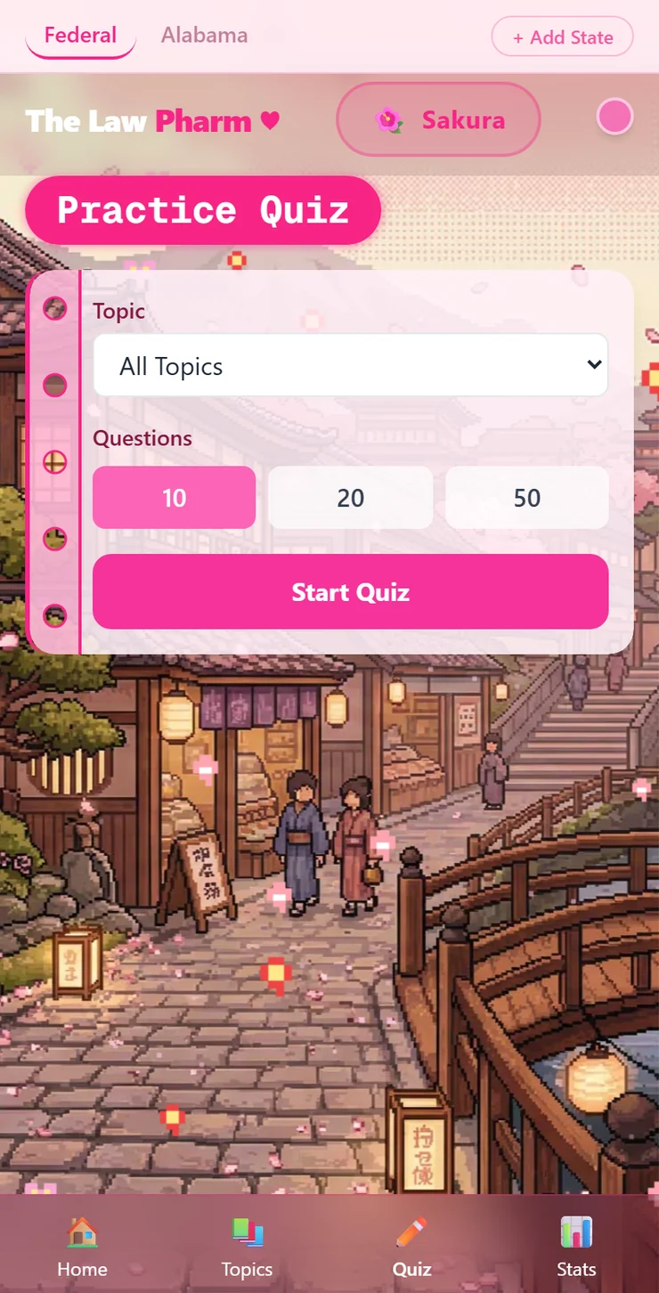 Quiz builder screen
